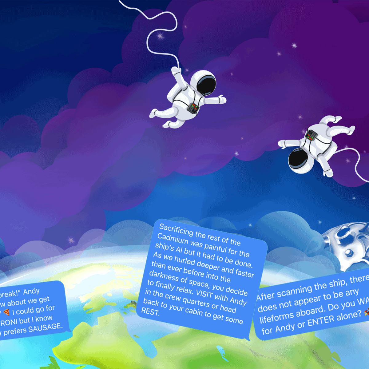 Annex Space Odyssey Cartoon Adventure Game, Teaser Image